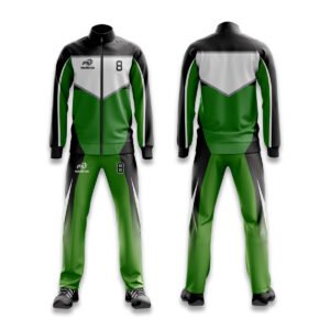 Green & Black Sublimated Warmup Set – Athletic Training Suit