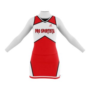 Red Cheerleading Single Frock – Classic Performance Edition