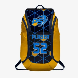 Custom Gold “Player 52” Performance Athletic Backpack