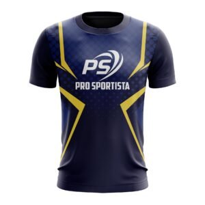 Navy Blue & Gold Elite Performance T-Shirt