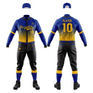 Blue & Yellow Baseball Uniform – Pro Sportista Custom Team baseball Uniform Set