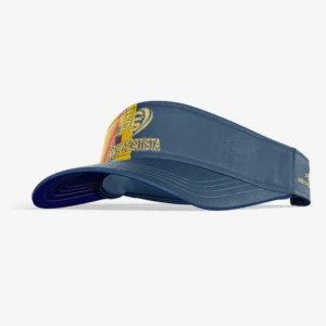 Custom Navy & Yellow “Mosaic Shield” Performance Sports Visor