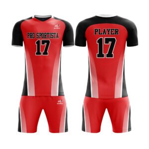 Red & Black Pro Striker Volleyball Set