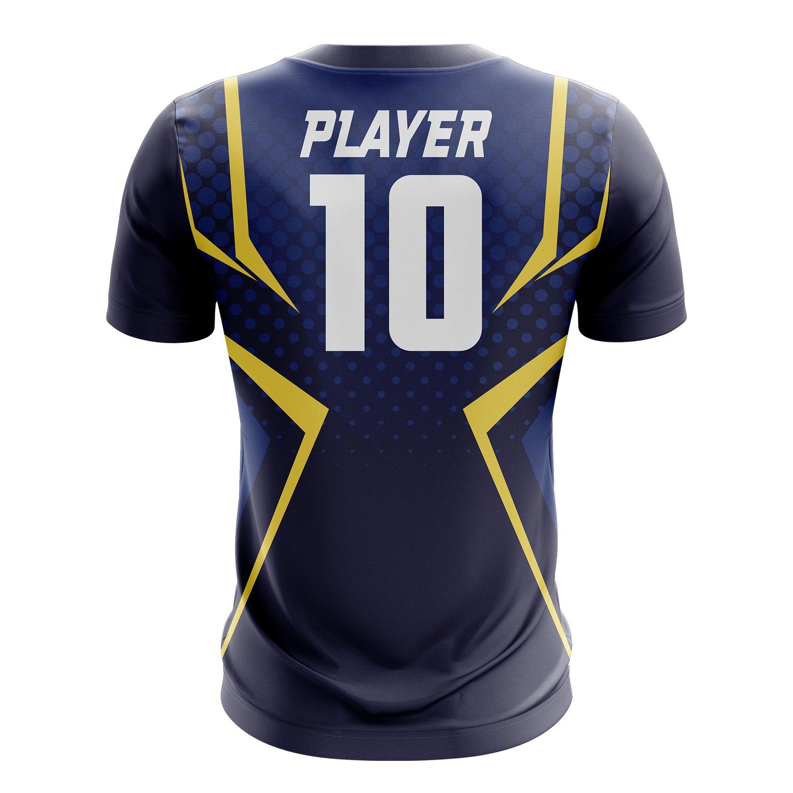Navy Blue & Gold Elite Performance T-Shirt - Image 2