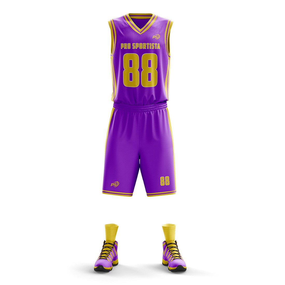 Purple Basketball Uniform – Custom Team Set - Image 2