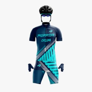 Custom Navy & Cyan “Prosportista Cycling” Sublimated Performance Suit