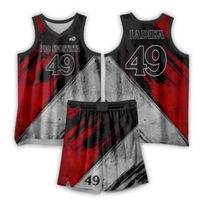 Red & Black Basketball Uniform – Urban Warrior Edition