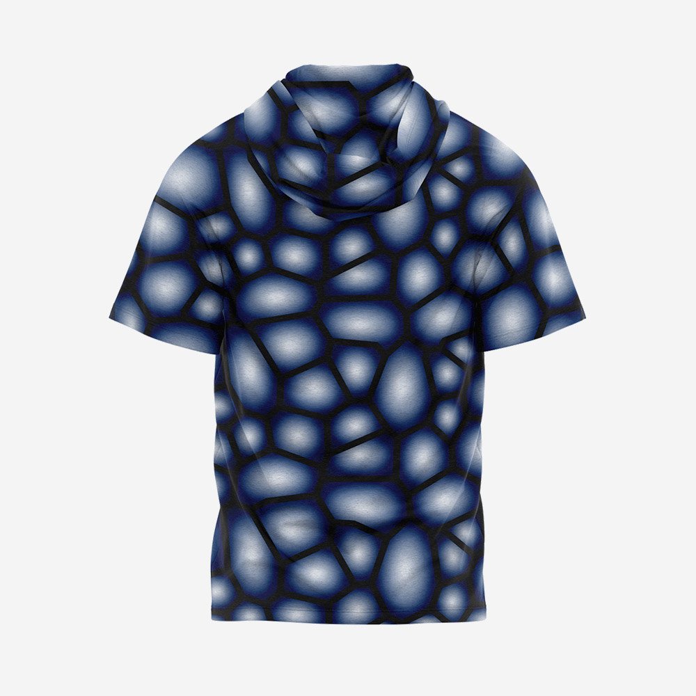 Custom Blue Cellular “Goonies” Performance Hooded T-Shirt - Image 2