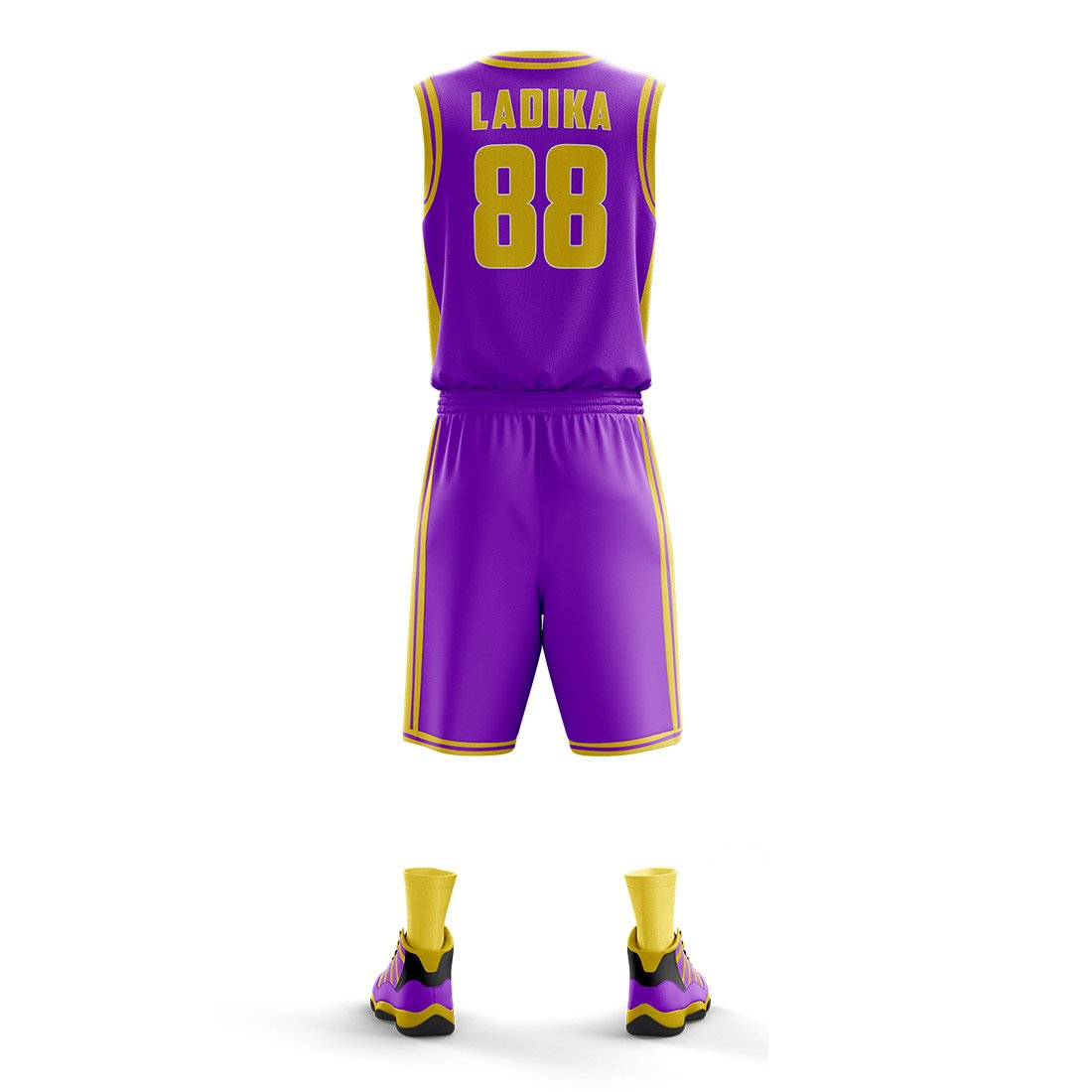 Purple Basketball Uniform – Custom Team Set - Image 3