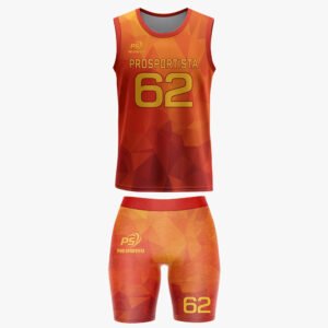 Custom Women’s Fire & Amber “Pro Sportista 62” Sublimated Mosaic Performance Set