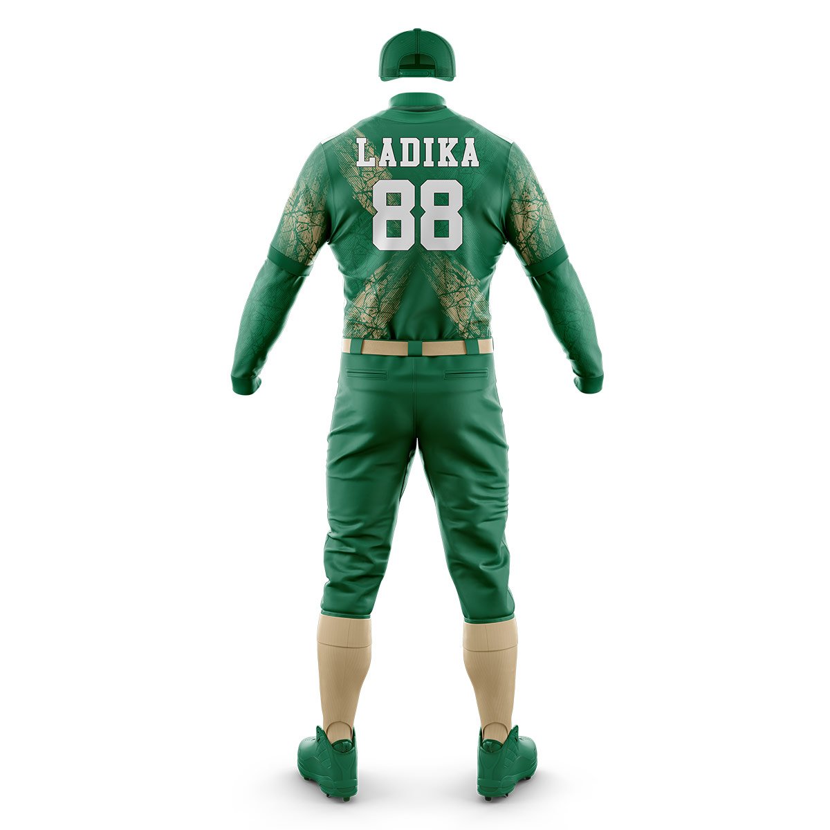 Green Baseball Uniform – Custom Team Jersey & Pants - Image 3