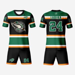 Green & Gold Falcon Team Ball Hockey Set