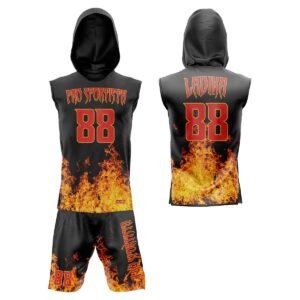 Elite Flag Football Fire Edition – Black & Orange Custom Set