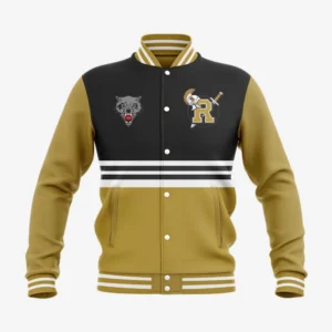 Custom Black & Gold “Warrior Spirit” Performance Letterman Jacket