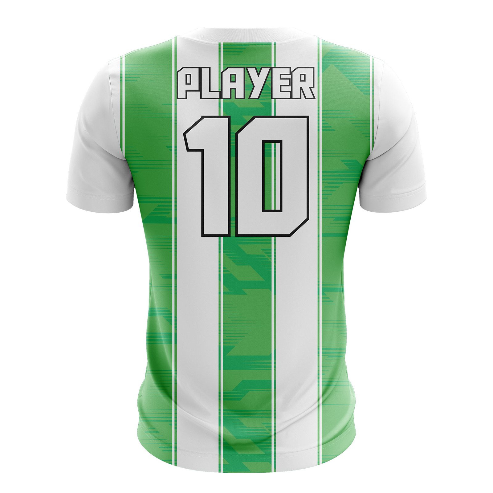 Green Vertical Stripe Performance T-Shirt - Image 2