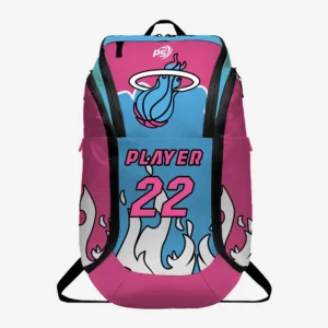 Custom Pink & Cyan “Miami Vice” Performance Athletic Backpack