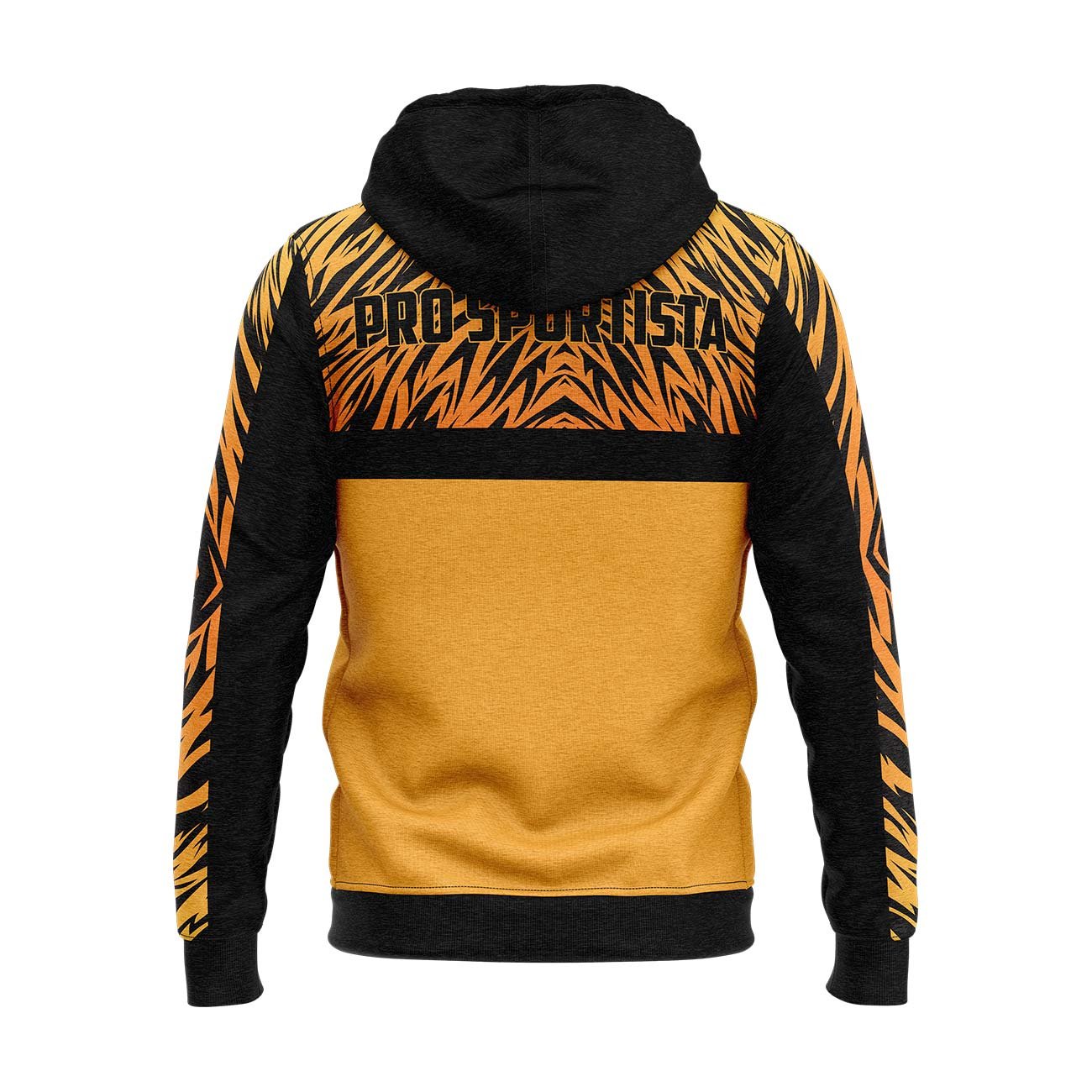 Yellow & Black Tiger Strike Zip-Up Hoodie - Image 2