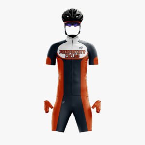 Custom Orange & Charcoal “Prosportista Cycling” Sublimated Performance Suit