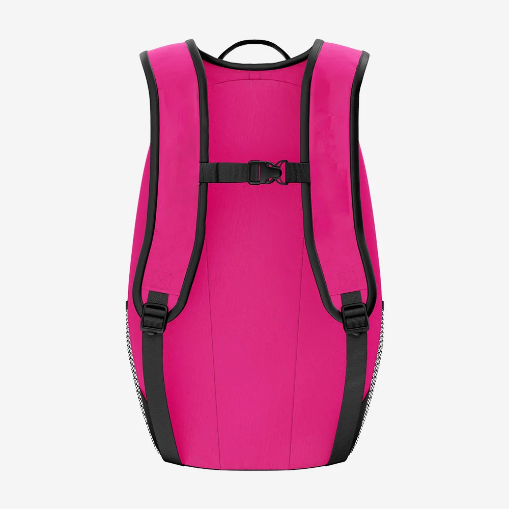 Custom Hot Pink & Black “Hex Halftone” Performance Athletic Backpack - Image 2