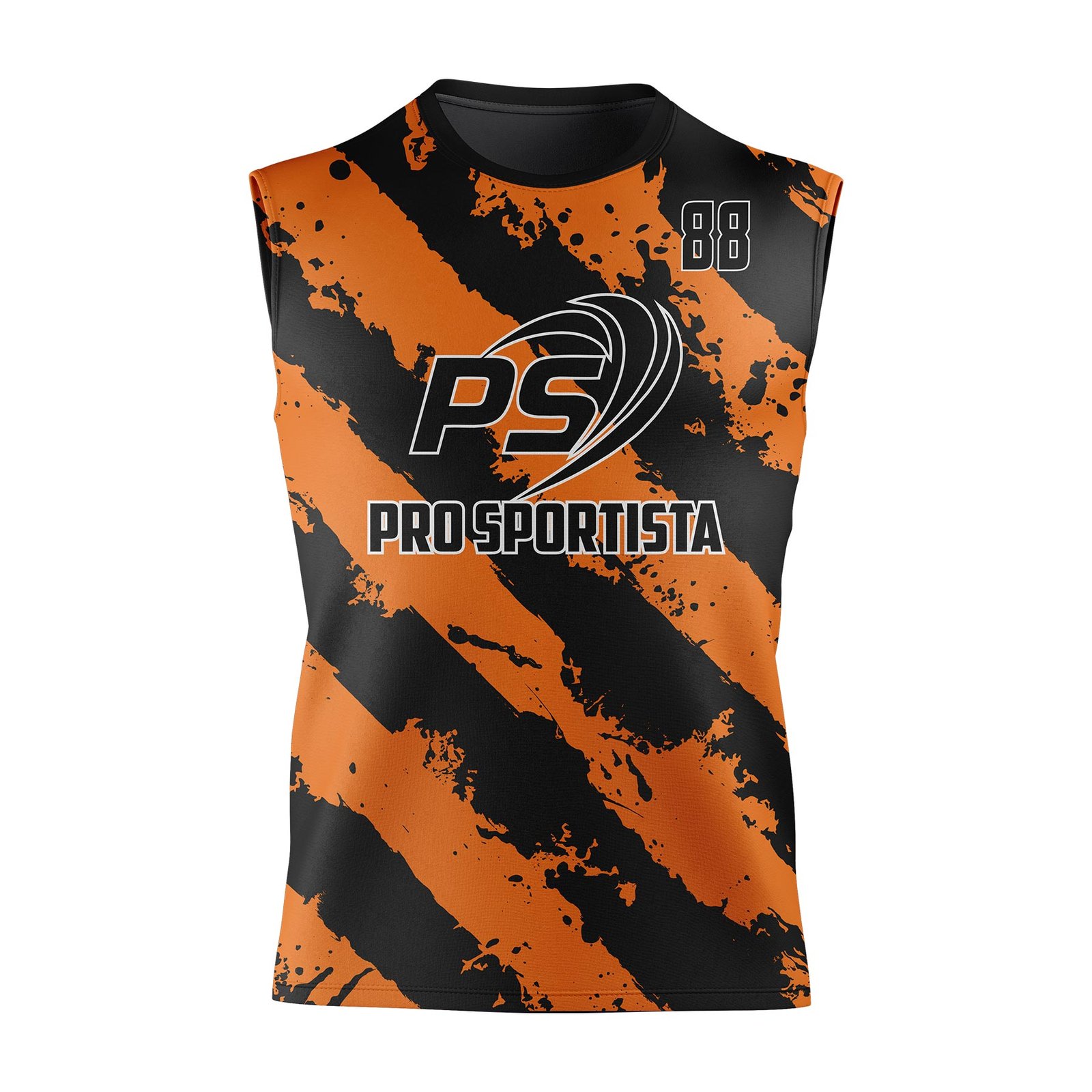 Orange Camo Flag Football Uniform – ProSportista Custom Set - Image 2