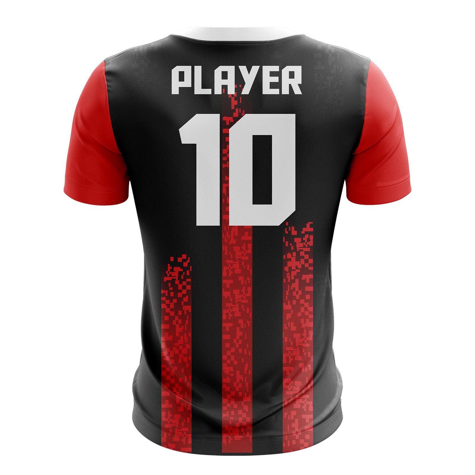 Black & Red Dual Strike Sports T-Shirt - Image 2