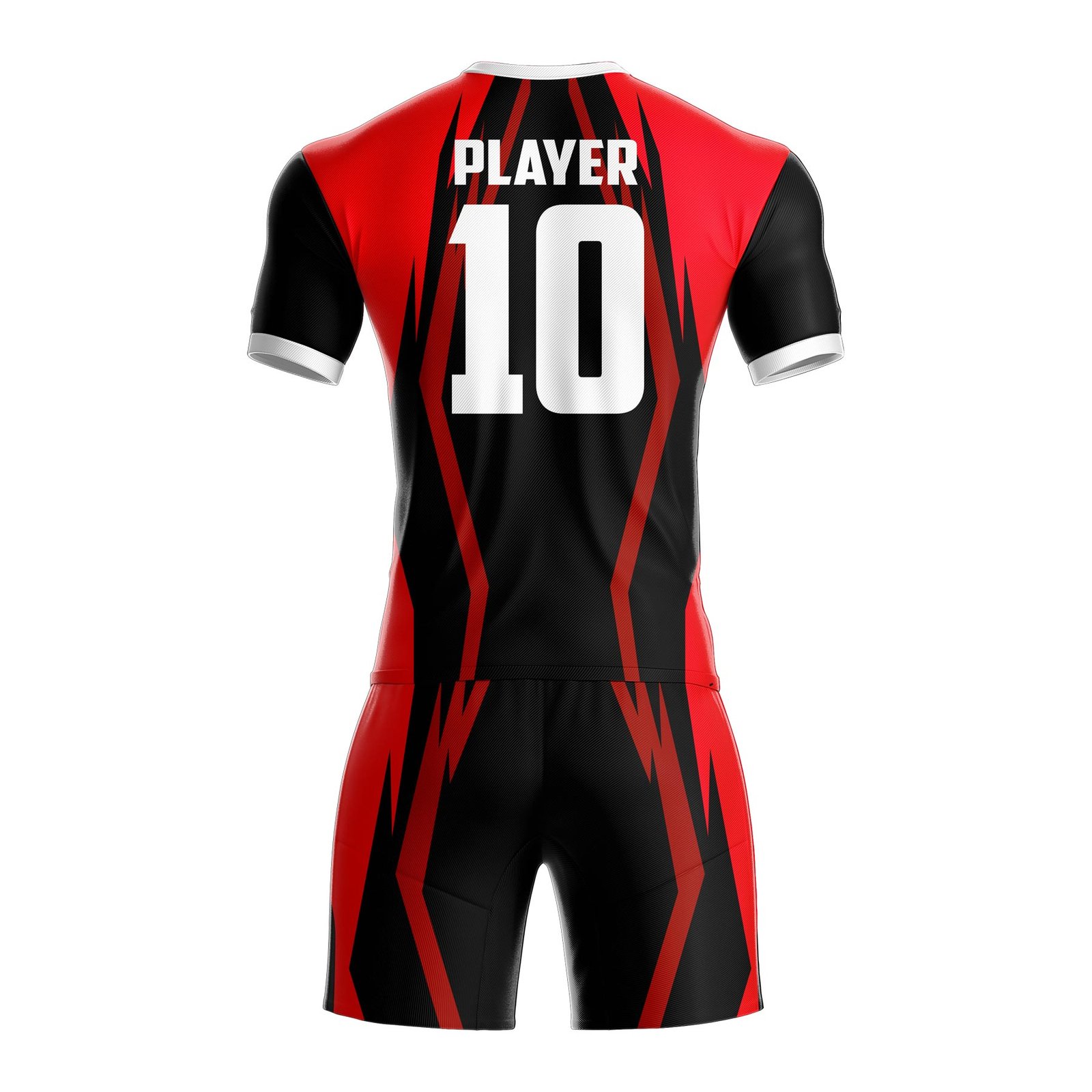 Red & Black Aggressive Line Volleyball Set - Image 3