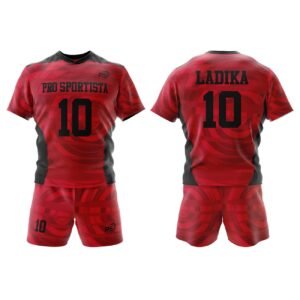 Red Classic Rugby Jersey & Matching Shorts