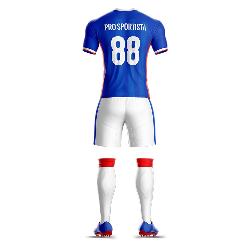 Blue & White Elite Soccer Jersey & Short - Image 4