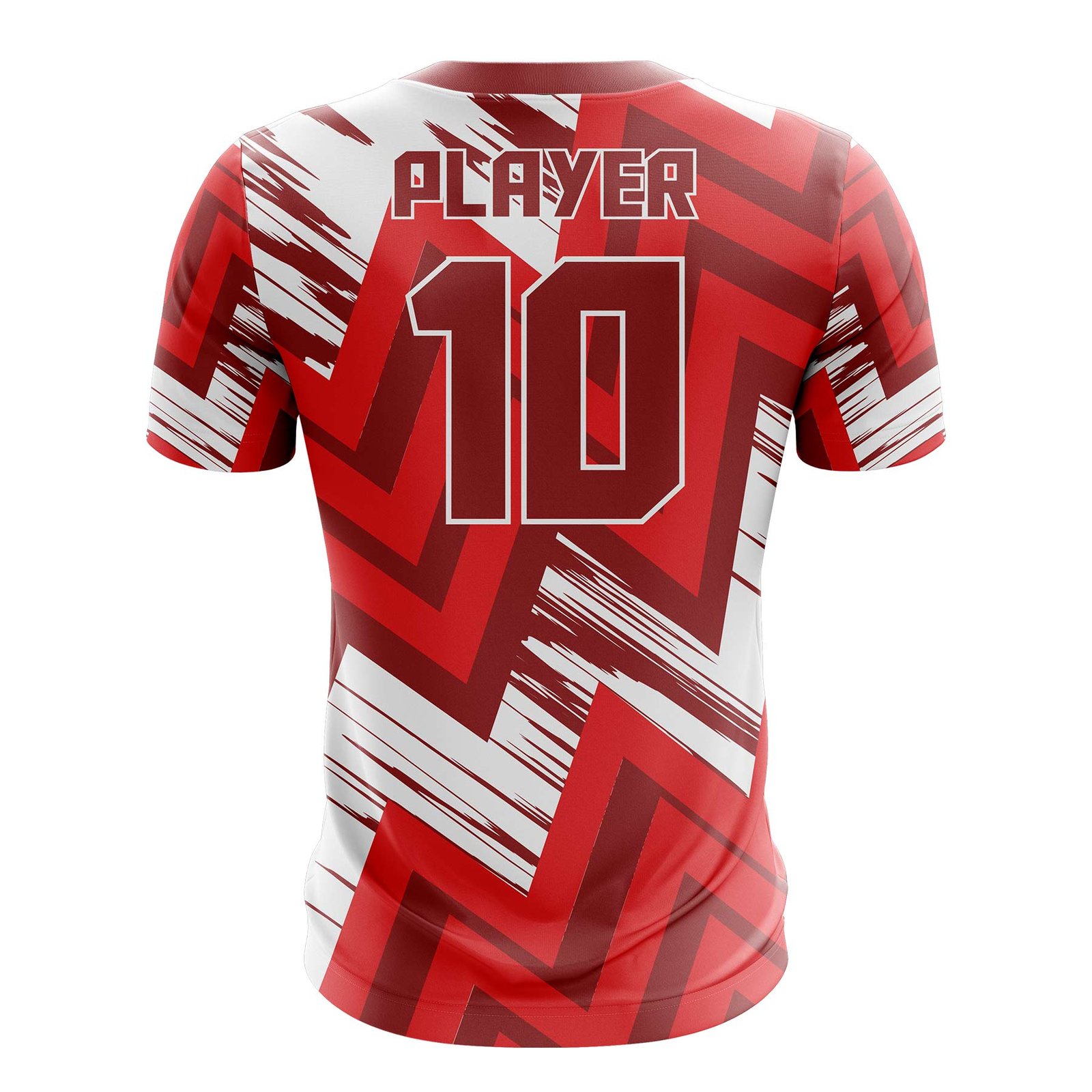 Red Zigzag Impact Graphic T-Shirt - Image 2