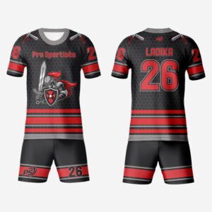 Black & Red Dragon Emblem Ball Hockey Set
