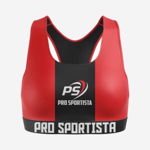 Red Custom Fitness Bra – High-Support Sports Bra