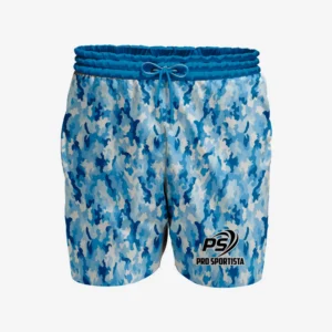 Custom Blue “Sky Camo” Performance Shorts