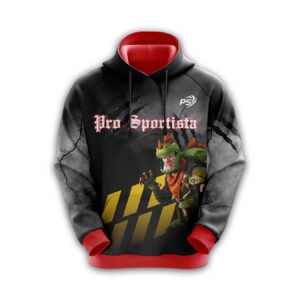 Black and Yellow Pro Sportista Custom Hoodie