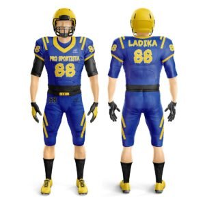 American Football Uniform – Blue & Yellow