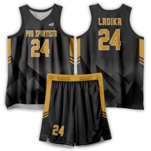 Black & Gold Basketball Uniform – Royal Elite Edition