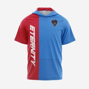 Custom Red & Blue “Eternity” Performance Hooded T-Shirt