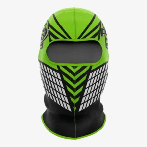 Lime & Black “Velocity Grid” Performance Athletic Balaclava