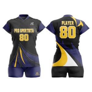 Blue & Yellow Signature Curve Volleyball Set
