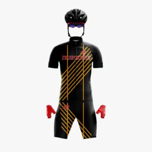 Custom Black & Yellow “Vector” Performance Cycling Suit