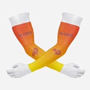 Custom Orange & Yellow Gradient Performance Arm Sleeves