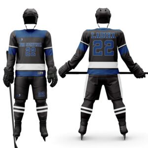 Black & Grey Ice Hockey Uniform – Shadow Force Edition