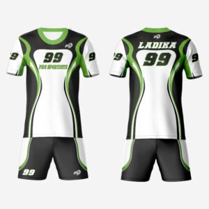 White & Green Championship Ball Hockey Set