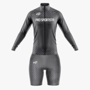 Custom Charcoal Grey “Pro Sportista” Long-Sleeve Sublimated Performance Suit