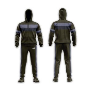 Grey & Black Elite Sublimated Warmup Set – Pro Track Suit