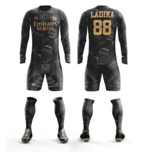 Black & Grey Digital Camo Soccer Uniform Set