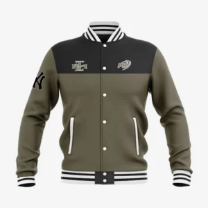 Custom Olive & Black “Dynasty” Performance Letterman Jacket