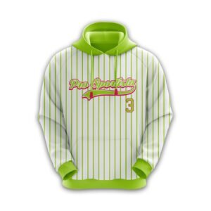 Green Pinstripe Sublimated Hoodie