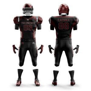 American Football Uniform – Maroon & Black