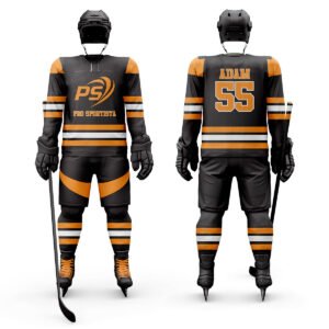 Black & Gold Ice Hockey Uniform – Royal Warrior Edition