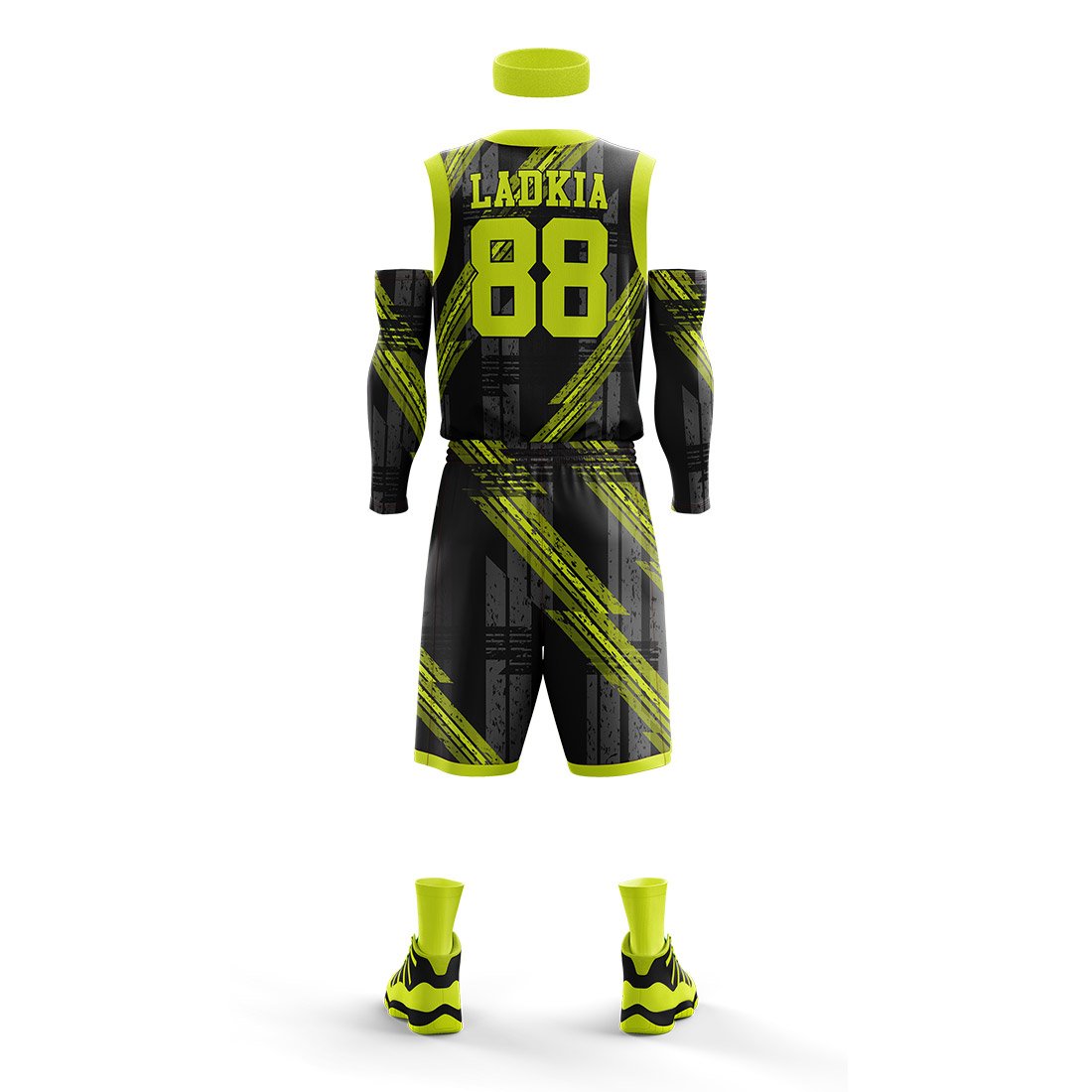 Yellow & Black Basketball Uniform – Striker Edition - Image 3